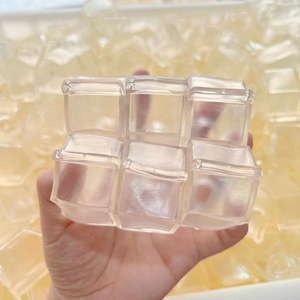 DIY Clear <b>Milk</b> <b>Box</b> TPR Inflatable Shell Components Stress Relief Empty Ball Decompression Squeeze Toy Container - Product Image 3