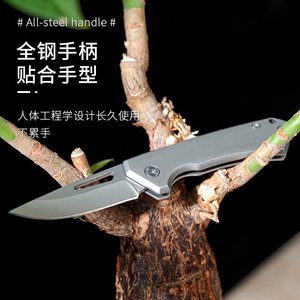 Este cuchillo portátil es adecuado para defensa personal al aire libre, camping, senderismo, viajes y uso doméstico. Es un cuchillo plegable para frutas. - Product Image 5