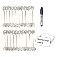 Porte-cartes de table moderne en or pour les mariages DIY Simple Place Card Stand