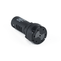 AD22 Serie Ø 22mm Roter Blinkender Kunststoff-LED-Industriealarm-Buzzer 24V 230V IP66