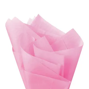 Custom pink color 17g tissue paper