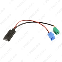 Modul Adaptor Nirkabel Aux-in Mobil Penerima Audio Dengan Mikrofon untuk Renault Kabel AUX Host Dua Colokan