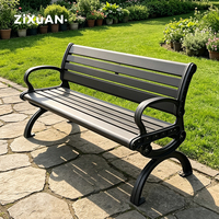 Suole — banc de jardin en aluminium moulé, imperméable, chaise aléatoire, moderne, de bonne qualité, directement à l'usine, WPC, usage extérieur