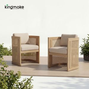 Комплект садовой мебели для улицы повышенной прочности: роскошный обеденный стол и стулья для патио, водонепроницаемые садовые стулья из сетчатой ткани - Product Image 1