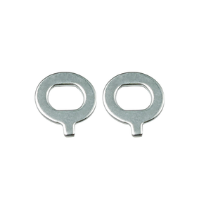 Rondelles d'arrêt coniques en acier au carbone zingué avec queue pour éclairage sur rail, personnalisables - Product Image 1