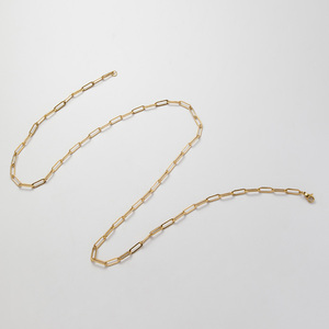 Thời Trang Không Thấm Nước Đồ Trang Sức Thép Không Gỉ Giấy Clip Liên Kết Chuỗi Vòng Cổ 18K Mạ Vàng Punk Chuỗi Choker Vòng Cổ Yf2449 - Product Image 2