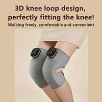 Tragbarer, Anpassbarer Intelligenter Kniemassagegerät mit Temperaturregelung, Beheizten Vibrationspads, 2200mAh Akku, 60+ Minuten Laufzeit