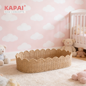KAPAI Soft Paper Rope <strong>Changing</strong> Basket | Comfortable <strong>Changing</strong> &amp; Diaper Storage in One - Product Image 1