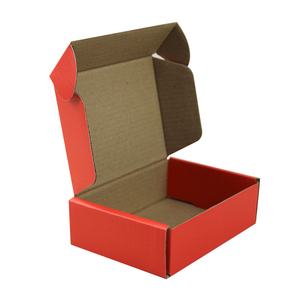 <span class=keywords><strong>Vente</strong></span> flash - Boîte d'expédition en carton ondulé personnalisée avec logo privé, couleur rouge - Product Image 2