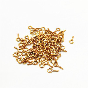 Tornillos de rosca cerrados con hebilla para joyería, chapados en plata, para hacer collares, forma de anillo SQK005 - Product Image 5