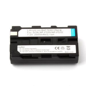 Новый 2500 мАч <span class=keywords><strong>NPF550</strong></span> NP-F570 Аккумулятор для NP-F550 F750 F970 F960 Светодиодная лампа для фотосъемки литий-ионный аккумулятор - Product Image 1