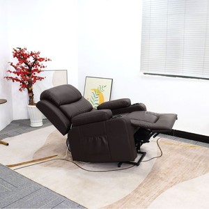 Sillón Reclinable Eléctrico para Masajes, Color Granate, Sin Rieles, Inclinable, para Uso Doméstico, Asiento Individual - Product Image 3