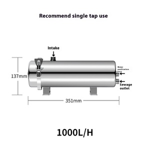 Purificador de agua doméstico Lavable a mano filtro central para toda la casa nuevo equipo de calentamiento de agua de ultrafiltración de presión externa - Product Image 6