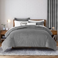 Parure de lit en velours Super doux, ensemble de literie de luxe en polyester, housse de couette et taies d'oreiller