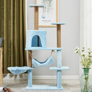 Arbre à <span class=keywords><strong>chat</strong></span> à <span class=keywords><strong>prix</strong></span> d'usine en gros avec perchoir en forme de capsule spatiale transparente et condo multi-niveaux pour grands chats - Product Image 5
