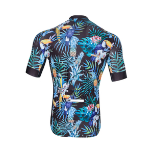 Maillot de Ciclismo Personalizado con Estampado Tropical Hawaiano, Manga Corta, Unisex, Diseño Floral de Palmeras, Sublimado, Secado Rápido, para Ciclismo de Carretera y MTB, Adulto - Product Image 2