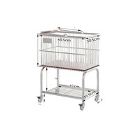 Étagère murale de salle de bain en acier inoxydable à double couche, style moderne et minimaliste, panier à linge, chariot roulant, étagère de rangement