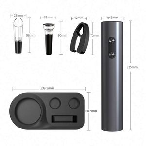 ที่เปิดขวดไวน์แบบใช้แบตเตอรี่ ที่เปิดขวดไวน์ไร้สายพร้อมที่ตัดฟอยล์ - Product Image 6