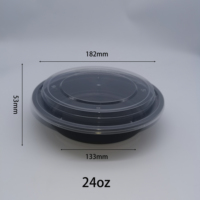 Contenants alimentaires jetables en plastique de style américain, compatibles micro-ondes, étanches, pour la préparation des repas et la conservation de la fraîcheur