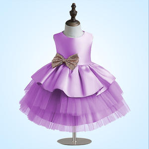 Vestido de Niña 2023 <span class=keywords><strong>Pop</strong></span> Cake, Vestido de Niña con Lazo Bonito y Esponjoso, Adornado con Lentejuelas - Product Image 2