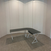 Bureau d'ordinateur en métal blanc écologique pour la maison ou le bureau