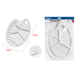 Tavolozza di pittura acrilica a forma di pesce 24x34cm per artisti e hobbisti per la creatività e il relax - Product Image 1