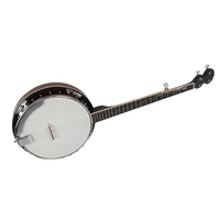 5 String Banjo Professional Stringed Musical Instrument with Wrench for Adult Beginner