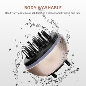 Peine de Masaje para Cuero Cabelludo con Aceites Esenciales, Peine de Silicona Portátil para Masaje Medicinal, Masajeador de Cabeza para el Crecimiento del Cabello - Product Image 5