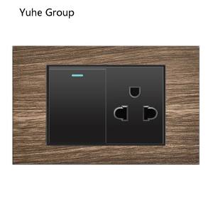 Prise décorative au design moderne avec panneau tactile 10A, norme thaïlandaise et sud-américaine, 2 prises - Product Image 2