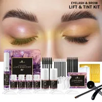 Kit de teinture et de permanente pour cils et sourcils unisexe, végétalien, transfrontalier, avec kératine pour un bouclage et un coiffage longue durée