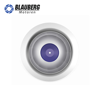 Ventilateur de salle de bain Blauberg 355 mm à roulements radiaux, sans balais, EC, IP55, étanche, certifié CE, à pales courbées vers l'arrière, monté sur conduit