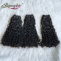 SDD Double Drawn Funmi Posh Bundles bruts bouclés Bundles de cheveux humains non transformés Extensions de vendeur Bundles bouclés indiens