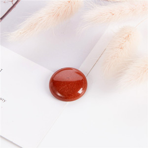 Vente en gros, cabochon lisse poli de 25mm à dos plat, bande rouge, agate, pierre de souci, pierre précieuse pour la fabrication de bijoux - Product Image 6