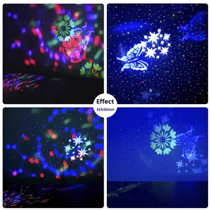 Verträumter kleiner <span class=keywords><strong>Elf</strong></span> RGBW LED Bühnen licht KTV Bar Indoor Party Beleuchtung Sound gesteuerter Magic Ball Laser Flash DMX512 Steuer modus - Product Image 2