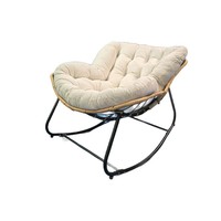 Fauteuil à bascule en osier nid d'oiseau, best-seller transfrontalier, avec option de relaxation et de sommeil, canapé de loisirs pour la maison et les balcons