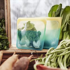 Sac de conservation alimentaire en silicone réutilisable, sans BPA, étanche, pour sandwichs, avec système de vide - Product Image 2