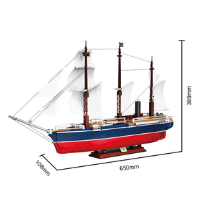 1687 pièces Blocs de construction Modèle de bateau à vapeur Endurance Jouet éducatif en ABS Cadeau Endurance 8+ - Product Image 4