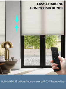 Persianas Celulares Enrollables para Ventanas Grandes, Filtro de Luz, Inalámbricas, de Fácil Carga, Personalizables, Precio Económico de Fábrica ZSTARR - Product Image 2