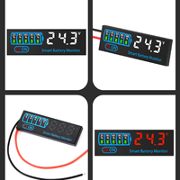 Indicateur de niveau de batterie DC7-40V, moniteur de tension, carte de test, compteur de capacité de batterie au lithium-acide 12V-48V, affichage LED