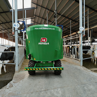 Mélangeur vertical traîné de type pull pour ensilage et aliments TMR, capacité 7m³, pour une alimentation agricole efficace