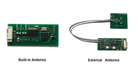 Lector de Tarjetas de Proximidad RFID ISO 14443A de 13.56MHz, Módulo Negro Impermeable IP68 de Seguridad Inteligente, Salida Wiegand para Cerradura de Puerta
