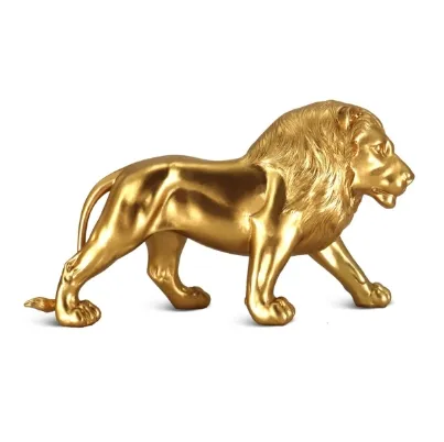 Resin lion animal decoration indoor home decoration sculpture