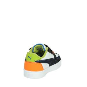 Baskets Puma pour enfants, style basketball, blanc et noir, taille 23, à enfiler, respirantes, tige synthétique, semelle extérieure en caoutchouc - Product Image 3
