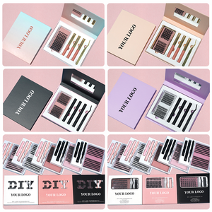 Faux cils individuels séparés par 8 grappes, Extension de cils, greffage de sourcils, Volume naturel, fournitures de beauté, nouveauté 2020 - Product Image 3