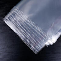 Sacs en plastique OPP transparents sur mesure, auto-adhésifs, pour bijoux, cadeaux, vêtements, emballage de vêtements, sac OPP