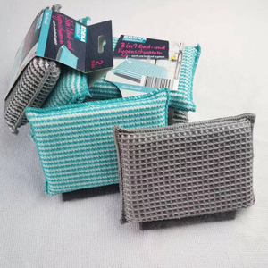 Esponjas de Fregado Resistentes, Esponja Tipo Waffle, Material Ecológico, Estropajo de Microfibra para Lavar Platos, Esponjas de Limpieza para Cocina - Product Image 3