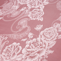 Ensemble de housse de couette Ensemble de literie européen de luxe en satin brodé Doux Confortable et léger Ensemble de housse de couette King Jacquard