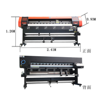 Impresora uv de 1,6 m de ancho, máquina de impresión interior, plóter para impresión de pegatinas de banner flexible, rollo de impresión uv a rollo