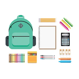 مستلزمات العودة إلى المدرسة مجموعة مستلزمات مدرسية مجموعة أدوات مكتبية عالية الجودة حزمة كبيرة تشمل العديد من المستلزمات الأساسية