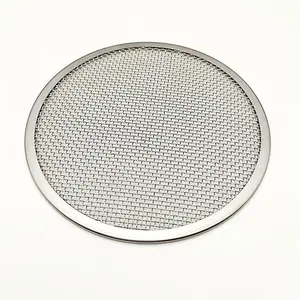 Reusable Edge Wrapped Round Stainless Steel Wire Mesh oil Filter Disk Screen
